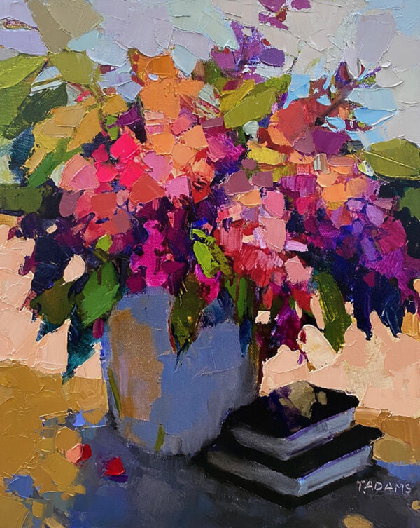Flowers for a book lover by Trisha Adams