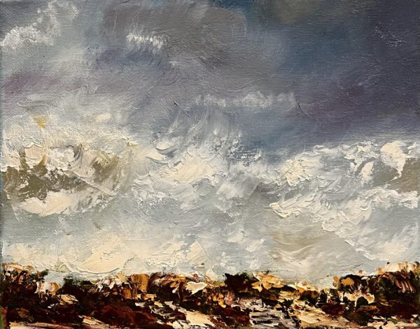 Abstract 24 Original Oil Painting Without Frame 8 x 10 by Susana Walker