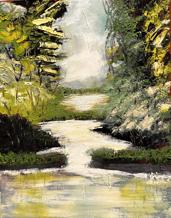 Landscape 25 Original Oil Painting Without Frame 8 x 10 by Susana Walker