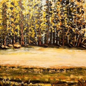 Landscape 28 Original Oil Painting Without Frame 30 x 48 by Susana Walker