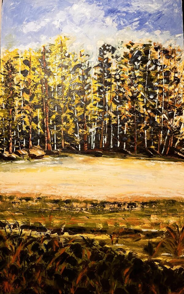 Landscape 28 Original Oil Painting Without Frame 30 x 48 by Susana Walker