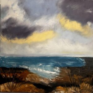 Seascape 3 Original Oil Painting Without Frame 20 x 20 by Susana Walker